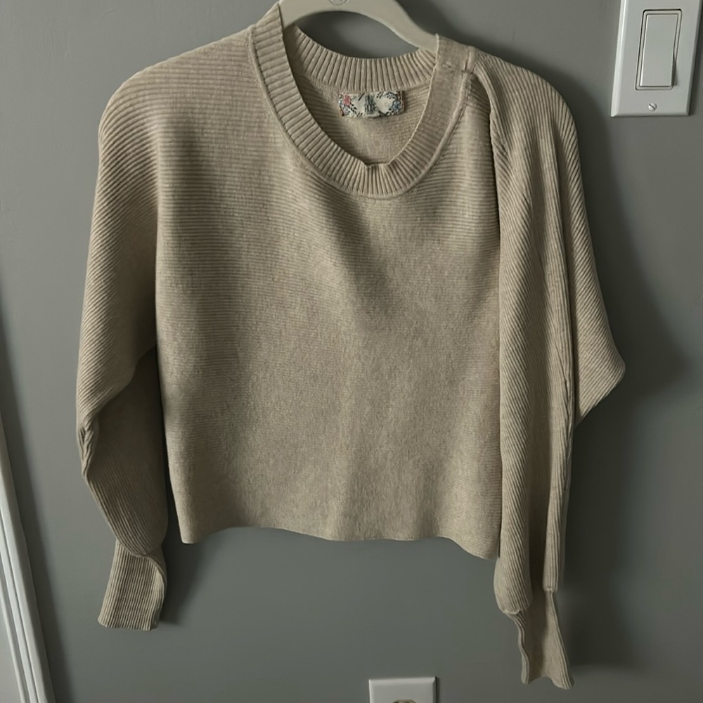 Pink Rose Knit Sweater